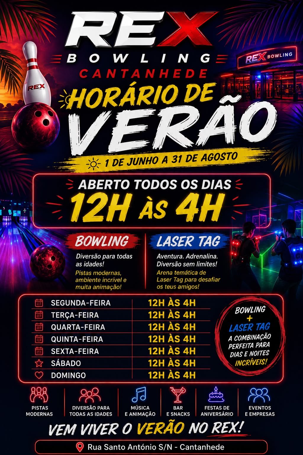 Horário de Verão Rex Bowling Cantanhede